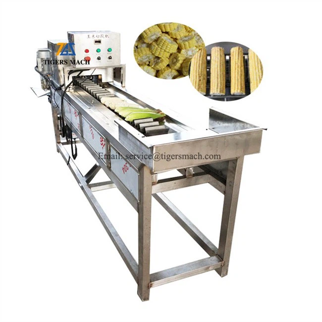 Automatic sweet corn cutter machine, Maize corn cutting machine industrial, Small corn head cutters