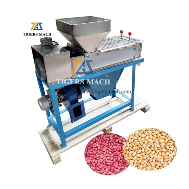 Peanut processing equipment to peel and remove peanuts groundnuts red skin (5)
